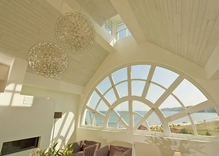 Strandschloss Binz - Penthouse Royal Beach mit Sauna, Kamin, Terrasse, Meerblick